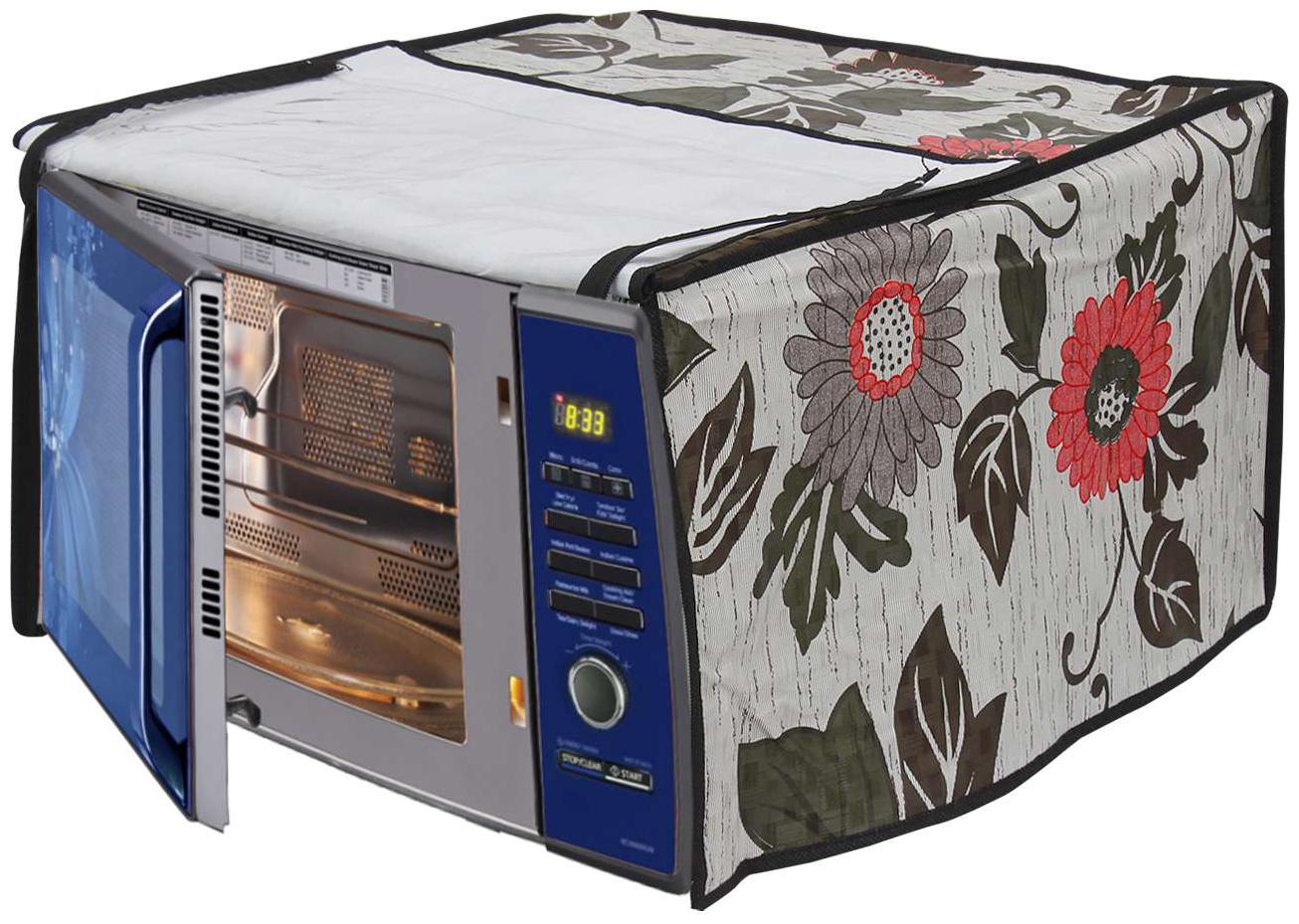 

Glassiano Microwave Oven Cover for Godrej 23 L Convection Microwave Oven GMX 23CA1 MKM Sliver