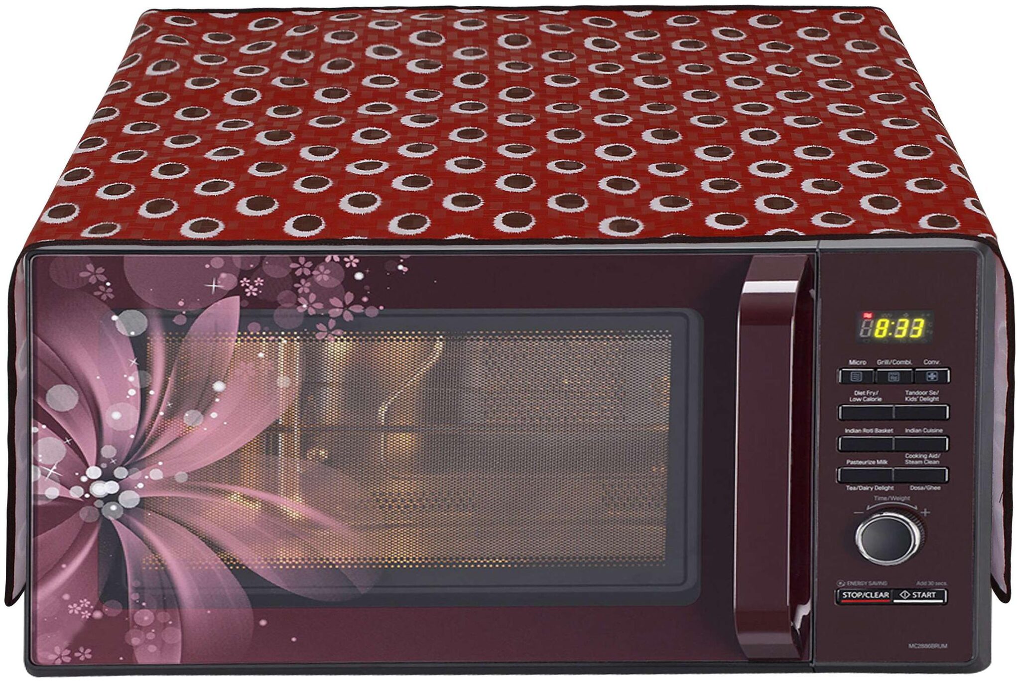 

Glassiano Microwave Oven Top Cover For 17 L With 6 Pockets Utility Size 63 5 x 38 1 cm (25x15 inch)