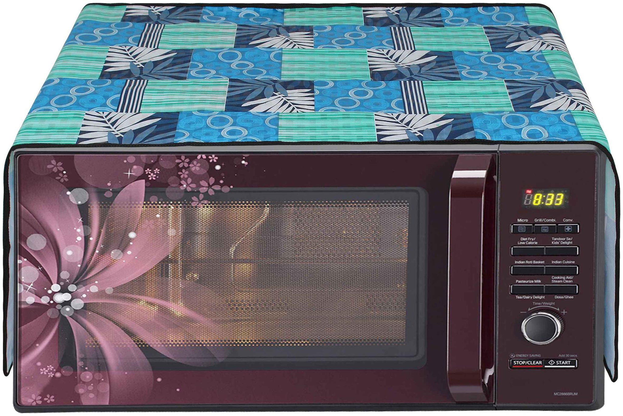 

Glassiano Microwave Oven Top Cover For 27 L With 6 Pockets Utility Size 76 2 x 48 26 cm (30x19 inch)