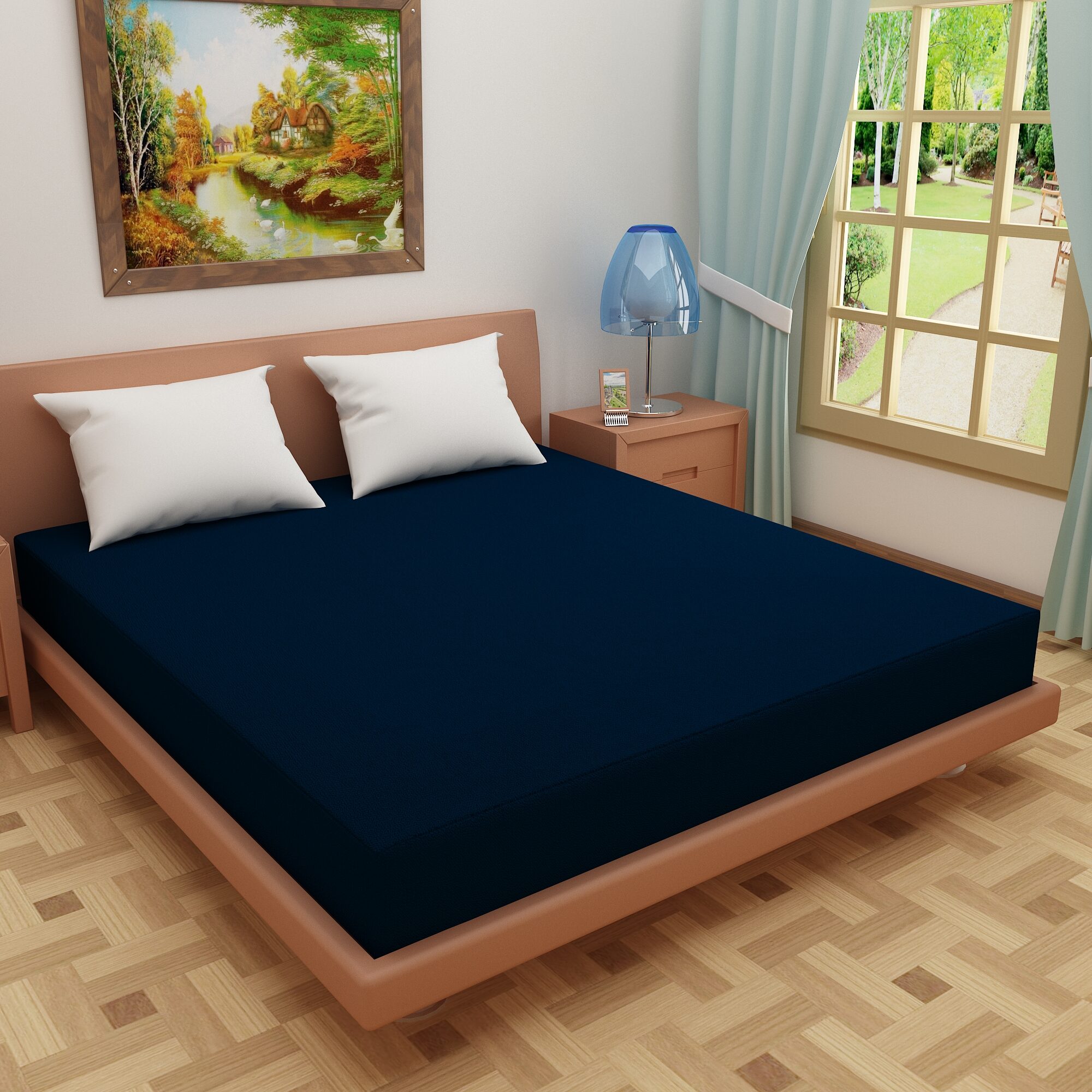 

Glassiano Cotton Single beds Mattress protectors