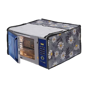 Glassiano Printed Microwave Oven Cover for LG 28 Litre Convection Microwave Oven MC2886SFU Silver