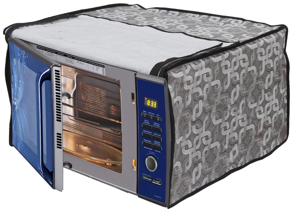 

Glassiano Printed Microwave Oven Cover for LG 28 Litre Convection Microwave Oven MC2846SL Silver