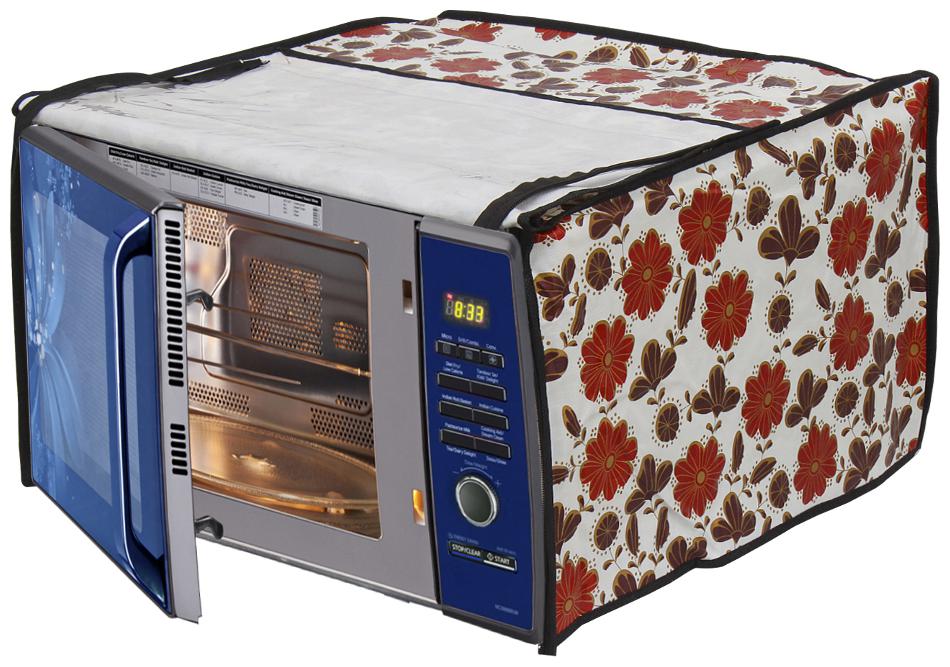 

Glassiano Printed Microwave Oven Cover for LG 28 Litre Convection Microwave Oven MC2846SL Silver