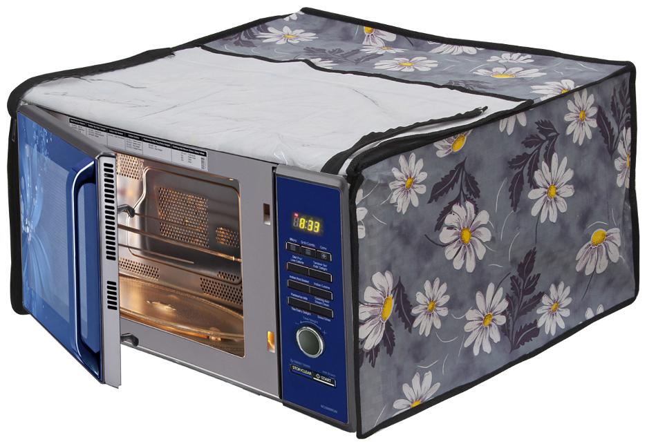 

Glassiano Printed Microwave Oven Cover for LG 28 Litre Convection Microwave Oven MC2846SL Silver