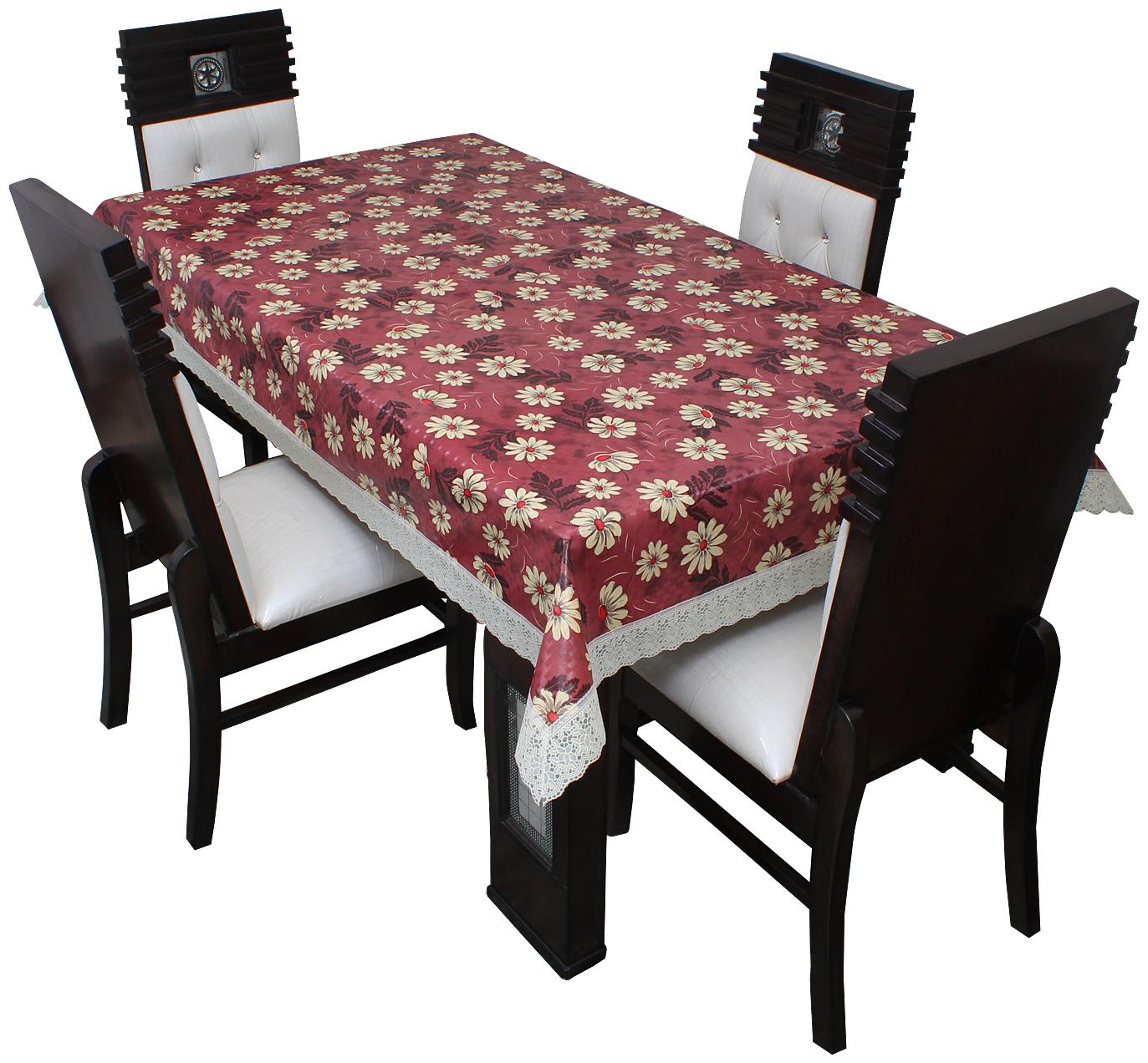 

Glassiano Printed Waterproof Dinning Table Cover 4 Seater Size 132 08x193 04 cm (52x76 inch )