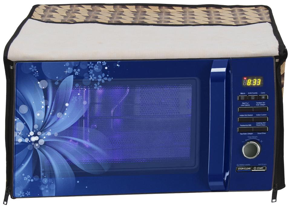 

Glassiano Printed Microwave Oven Cover for LG 28 Litre Convection Microwave Oven MC2846SL Silver