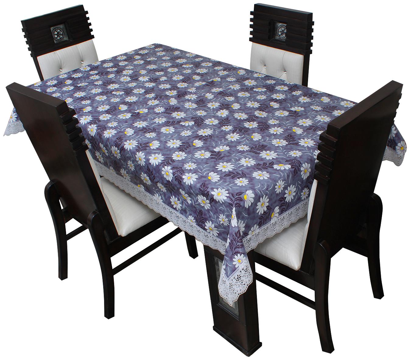 

Glassiano Printed Waterproof Dinning Table Cover 4 Seater Size 132 08x193 04 cm (52x76 inch )
