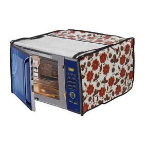 Glassiano Printed Microwave Oven Cover for LG 32 Litre Convection Microwave Oven MC3286BRUM;Black