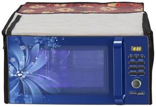 Glassiano Printed Microwave Oven Cover for IFB 25 Litre Model 25SC3 Metallic Silver