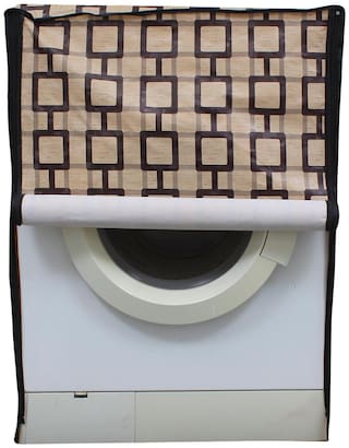 Glassiano Printed Waterproof & Dustproof Washing Machine Cover For Front Loading Samsung WW12H8420EX 12 kg