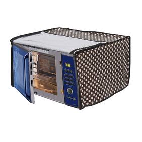 Glassiano Printed Microwave Oven Cover for LG 28 Litre Convection Microwave Oven MC2886BRUM;Black