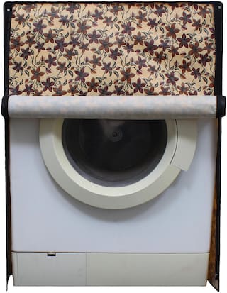 Glassiano Printed Waterproof & Dustproof Washing Machine Cover For Front Loading LG F12B8EDP21 7.5 kg