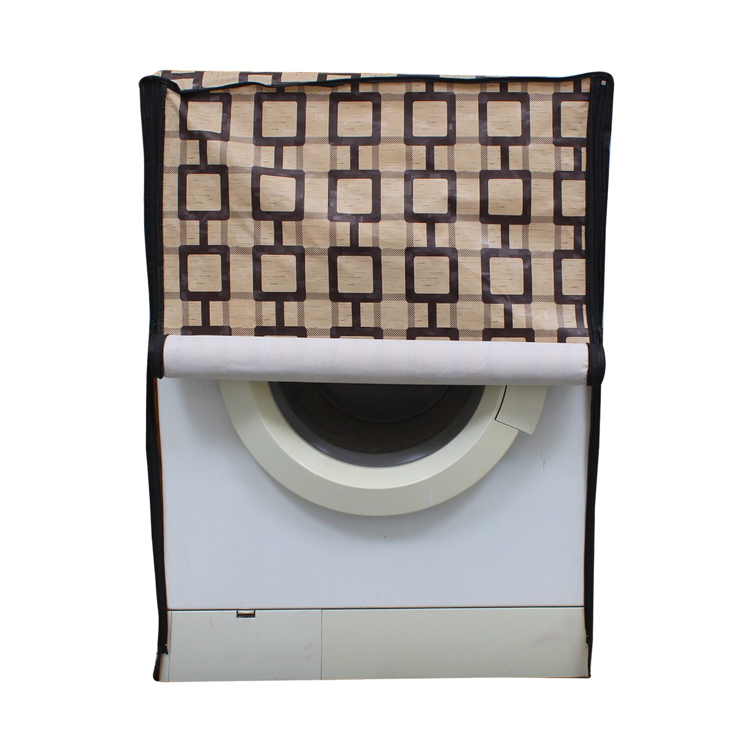 

Glassiano Printed Waterproof Dustproof Washing Machine Cover For Front Loading LG F1496TDP23 8 kg