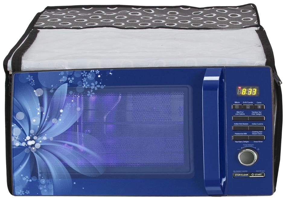 

Glassiano Printed Microwave Oven Cover for LG 28 Litre Convection Microwave Oven MC2846SL Silver