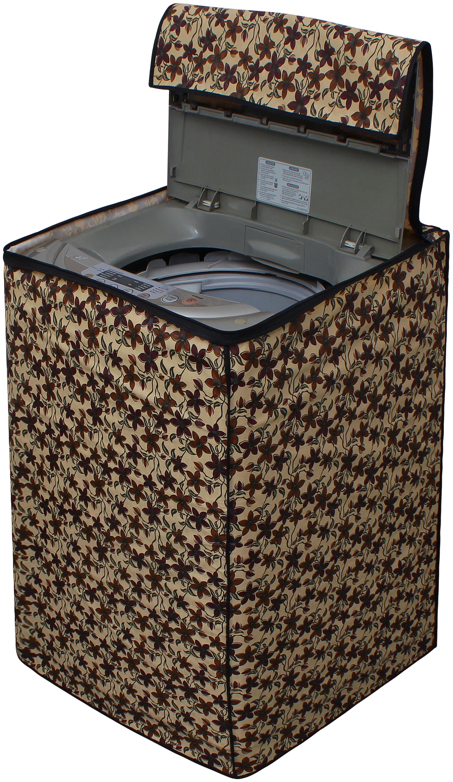

Glassiano Printed Waterproof Dustproof Washing Machine Cover For Samsung WA75H4500HP fully automatic 7 5 kg washing machine