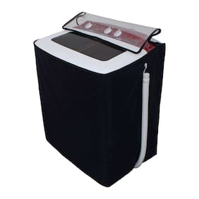 Glassiano Transparent Washing Machine Cover For LG P7550R3FA 6.5 kg Semi Automatic Top Loading Washing Machine
