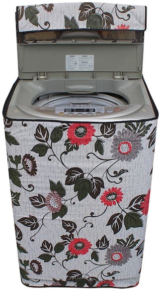 Glassiano Waterproof & Dustproof printed Washing Machine Cover for Samsung Fully Automatic Washing Machine WA65H4020HL 7kg
