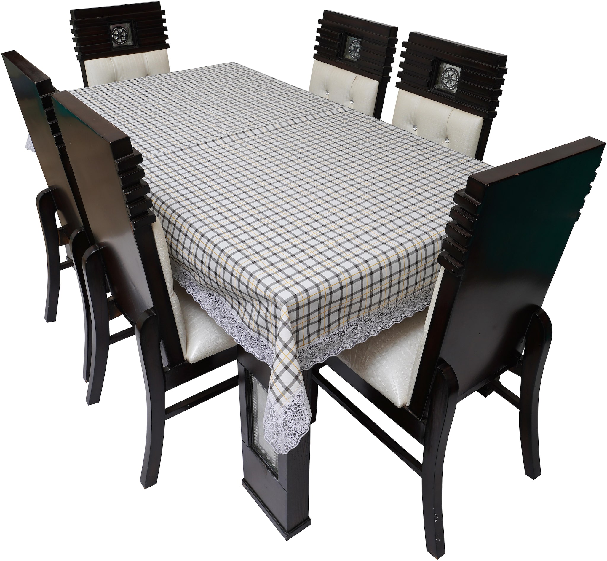 

Glassiano Waterproof Dinning Table Cover 6 Seater 6 Seater Dinning Table Cover Plastic