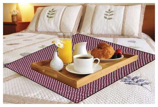 

Glassiano Waterproof Oilproof Square Bed Server Mat