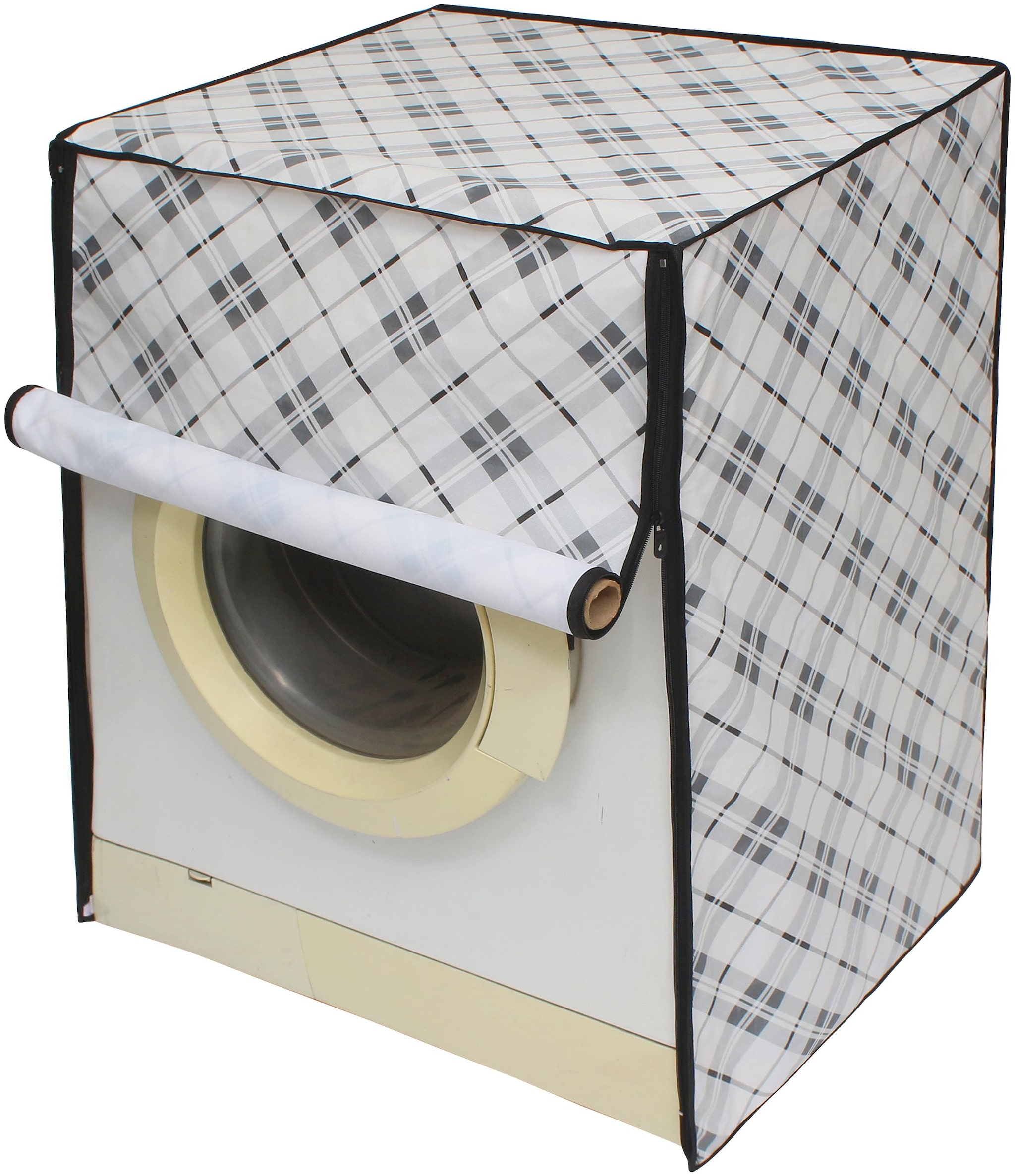 

Glassiano Washing Machine Cover for Samsung WW90K6410QX TL Fully Automatic Front Load 9 kg CAM07