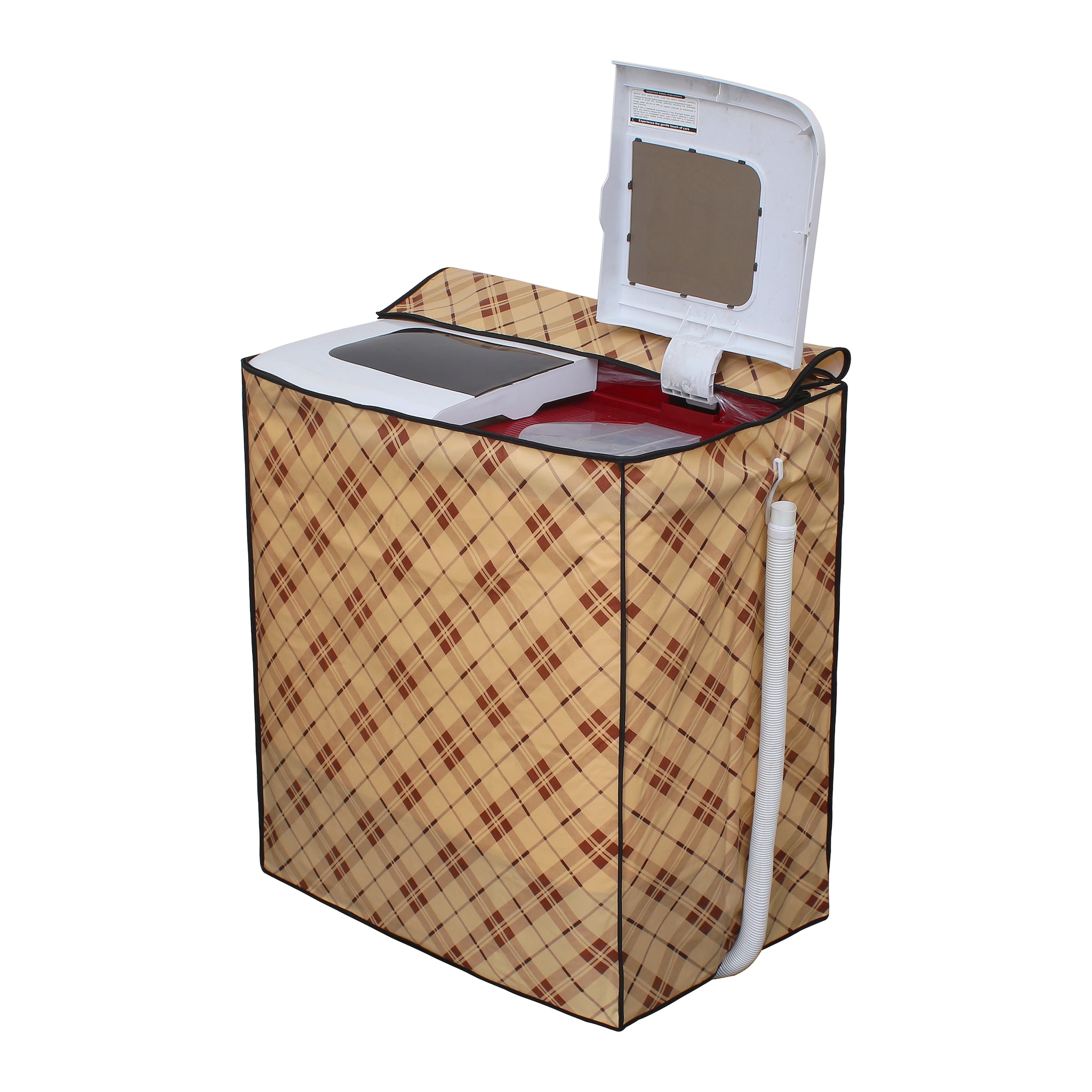 

Glassiano Washing Machine Cover for semi Automatic Machine for Samsung WT657QPNDPG 7 2 Kg Washing Machine CAM02