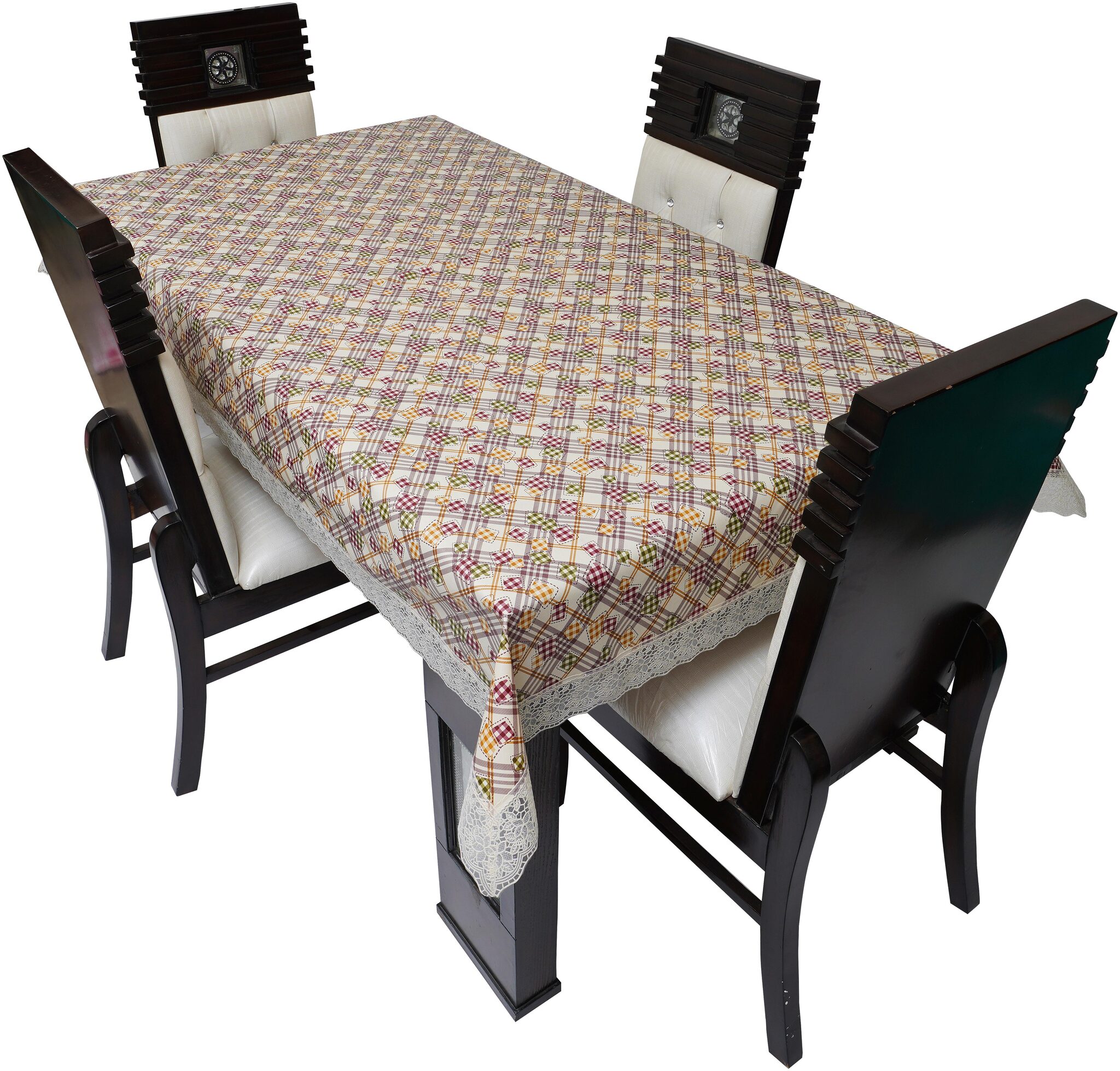

Glassiano Waterproof Dinning Table Cover 4 Seater 4 Seater Dinning Table Cover Plastic