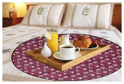 

Glassiano Waterproof Oilproof Round Bed Server Mat