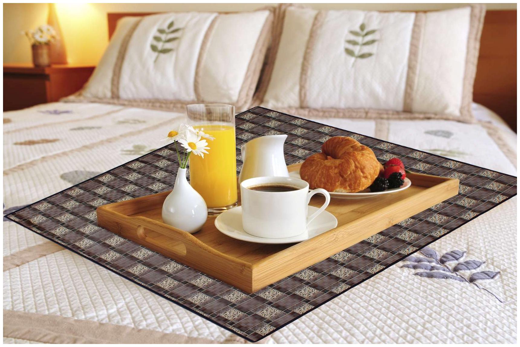 

Glassiano Waterproof Oilproof Square Bed Server Mat