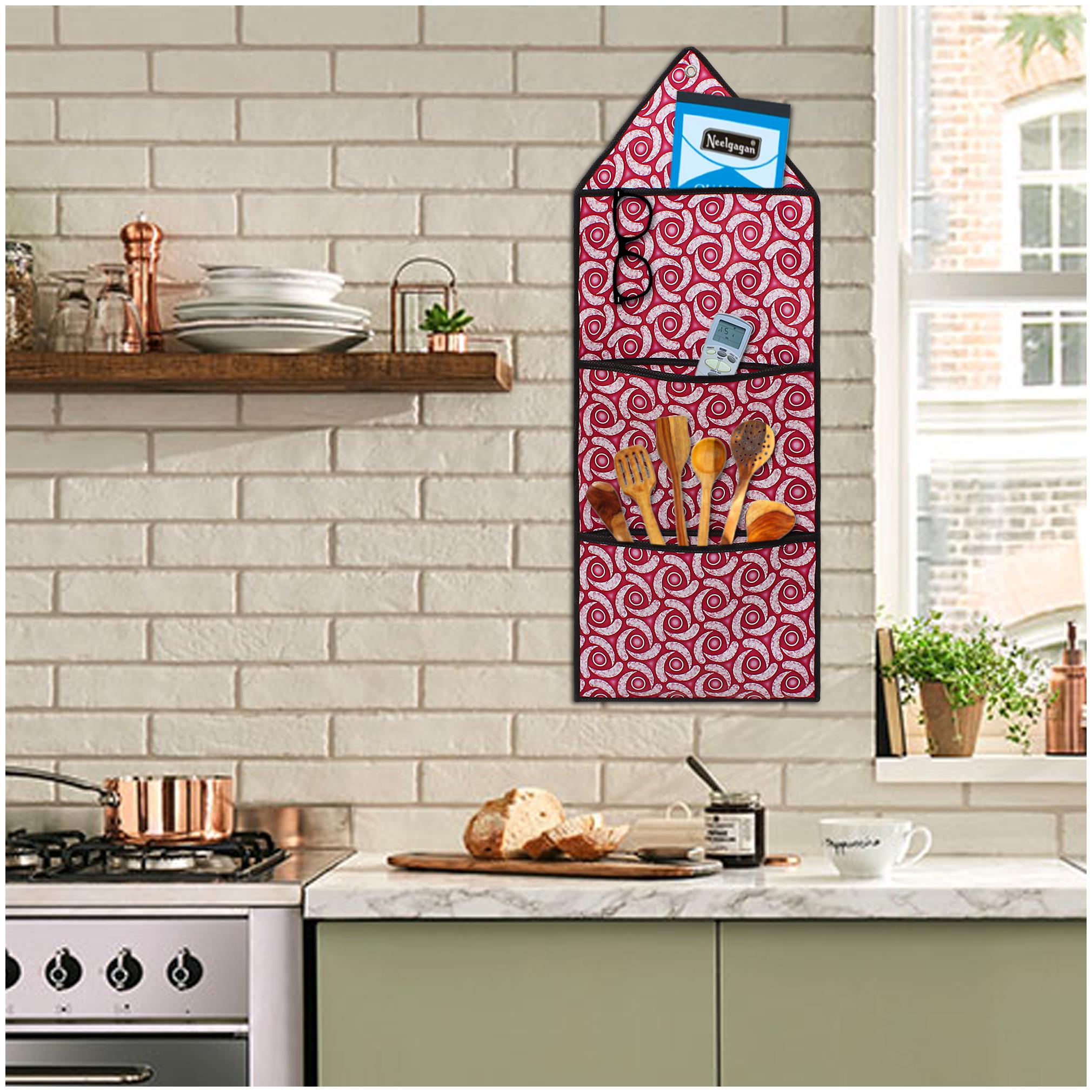 

Glassiano Wall Hanging Storage 3 Pockets Home Organizer Wardrobe Storage