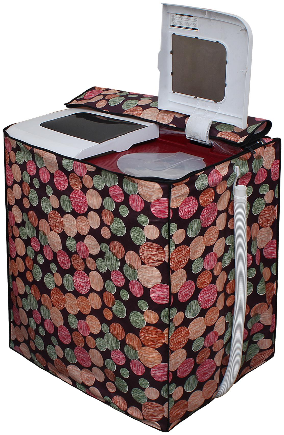 

Glassiano Washing Machine Cover for Godrej WS Edge 680 CT Semi Automatic Top Load 6 8 Kg Washing Machine DA09