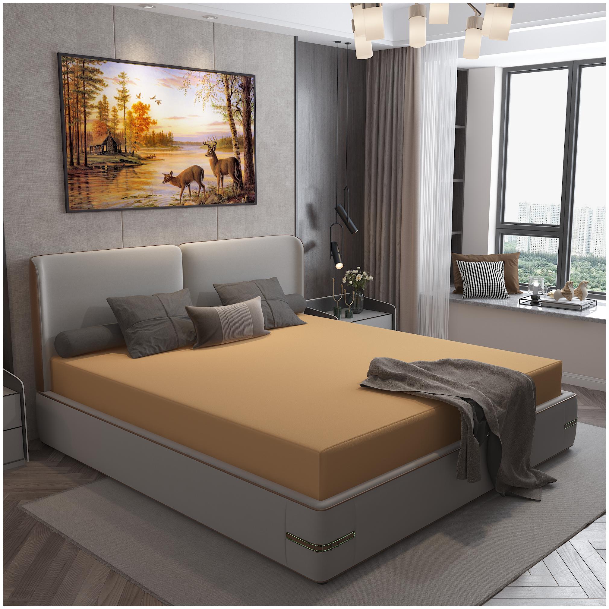 

Glassiano Waterproof Terry Cotton Mattress Protector Single Bed Beige