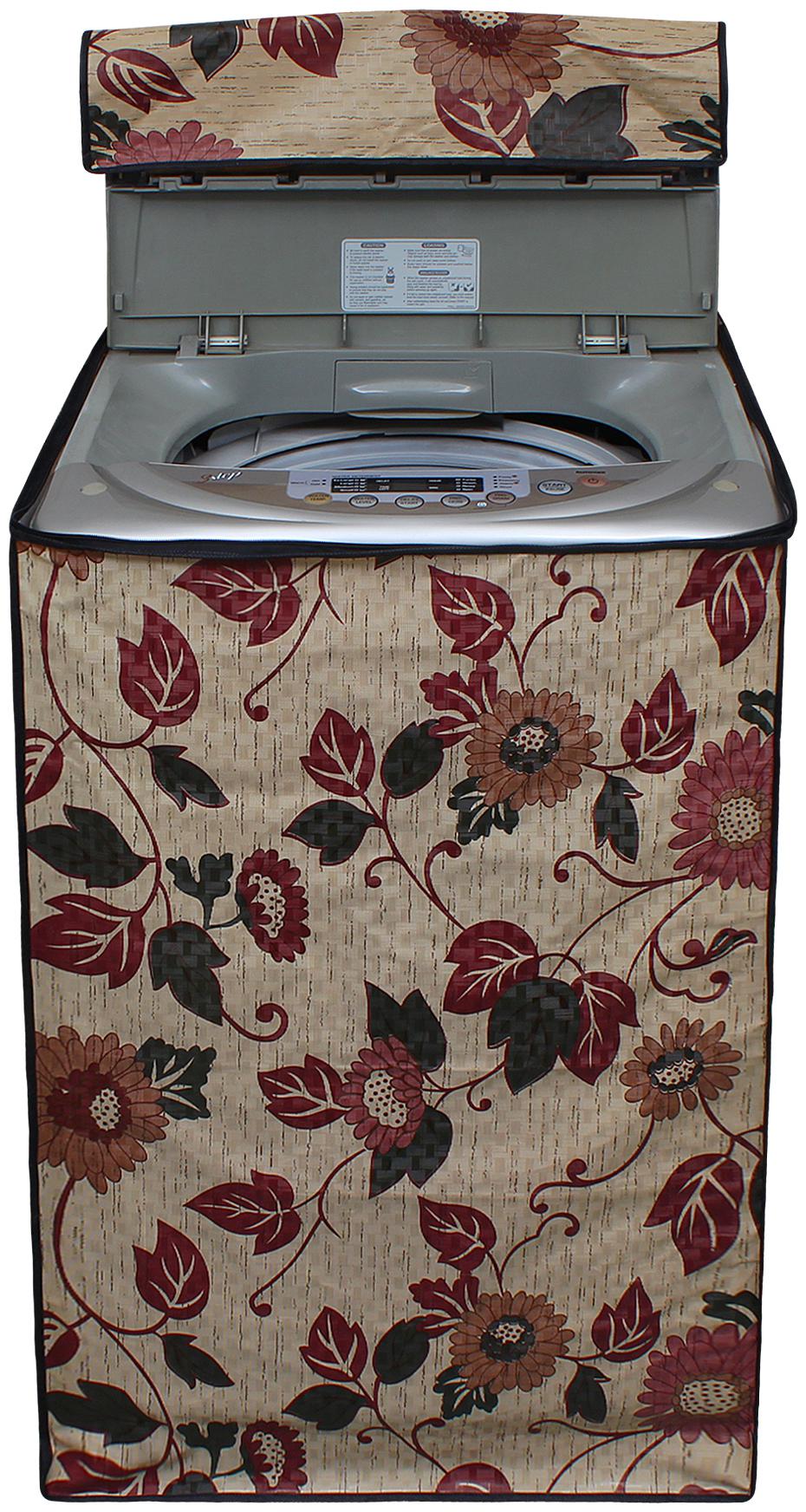 

Glassiano Washing Machine Cover For Whirlpool Bloomwash World Series Fully Automatic Top Load 8 kg