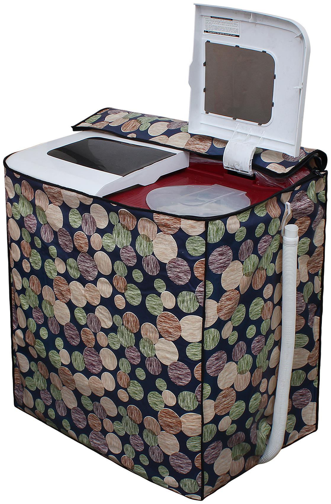 

Glassiano Washing Machine Cover for Godrej WS Edge 680 CT Semi Automatic Top Load 6 8 Kg Washing Machine DA10
