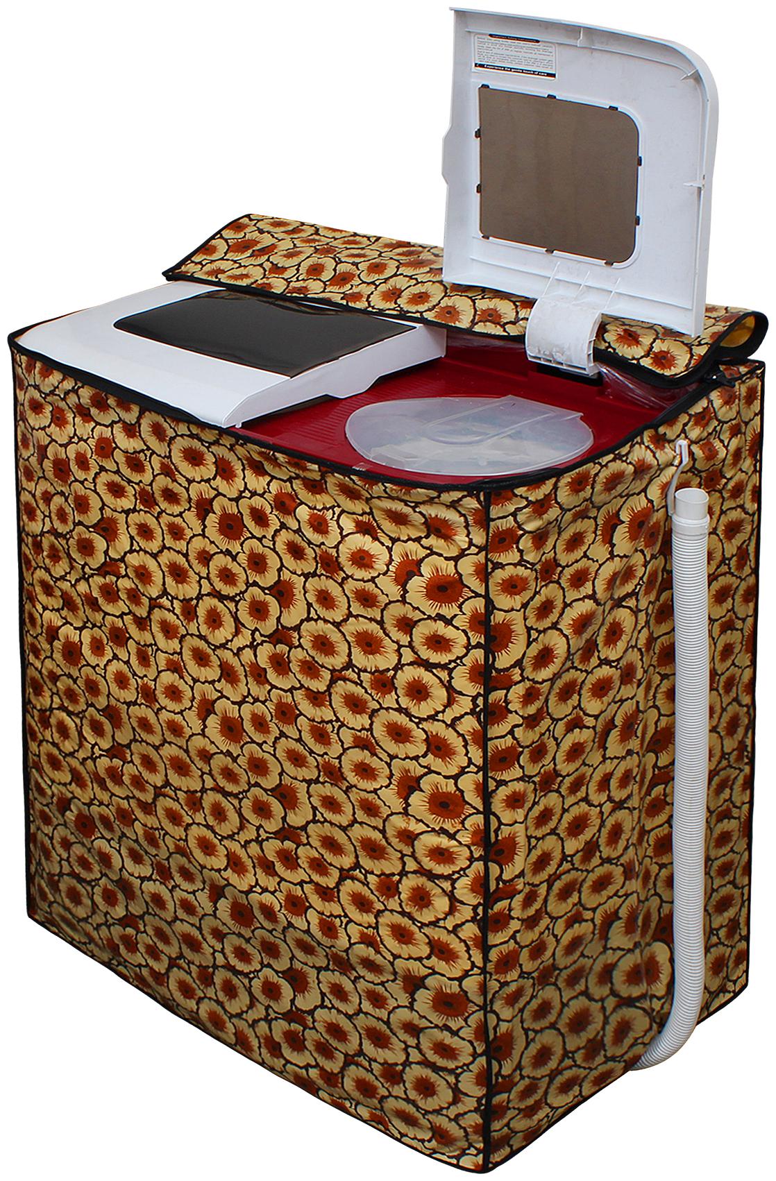 

Glassiano Washing Machine Cover for Godrej WS Edge 680 CT Semi Automatic Top Load 6 8 Kg Washing Machine DA04