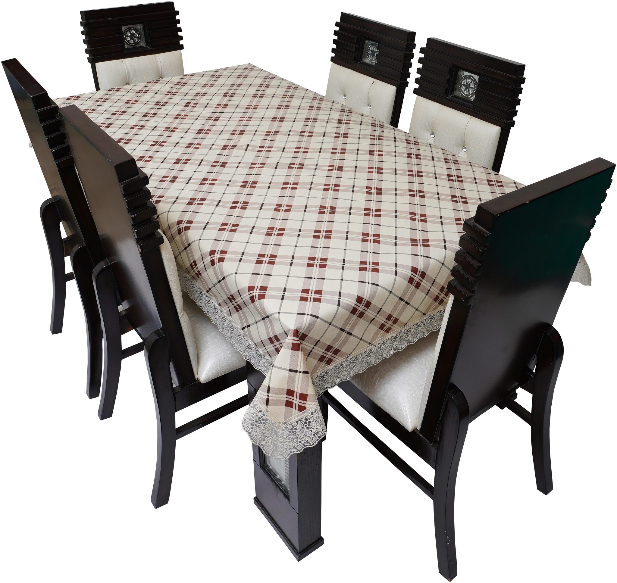 

Glassiano Waterproof Dinning Table Cover 6 Seater 6 Seater Dinning Table Cover Plastic