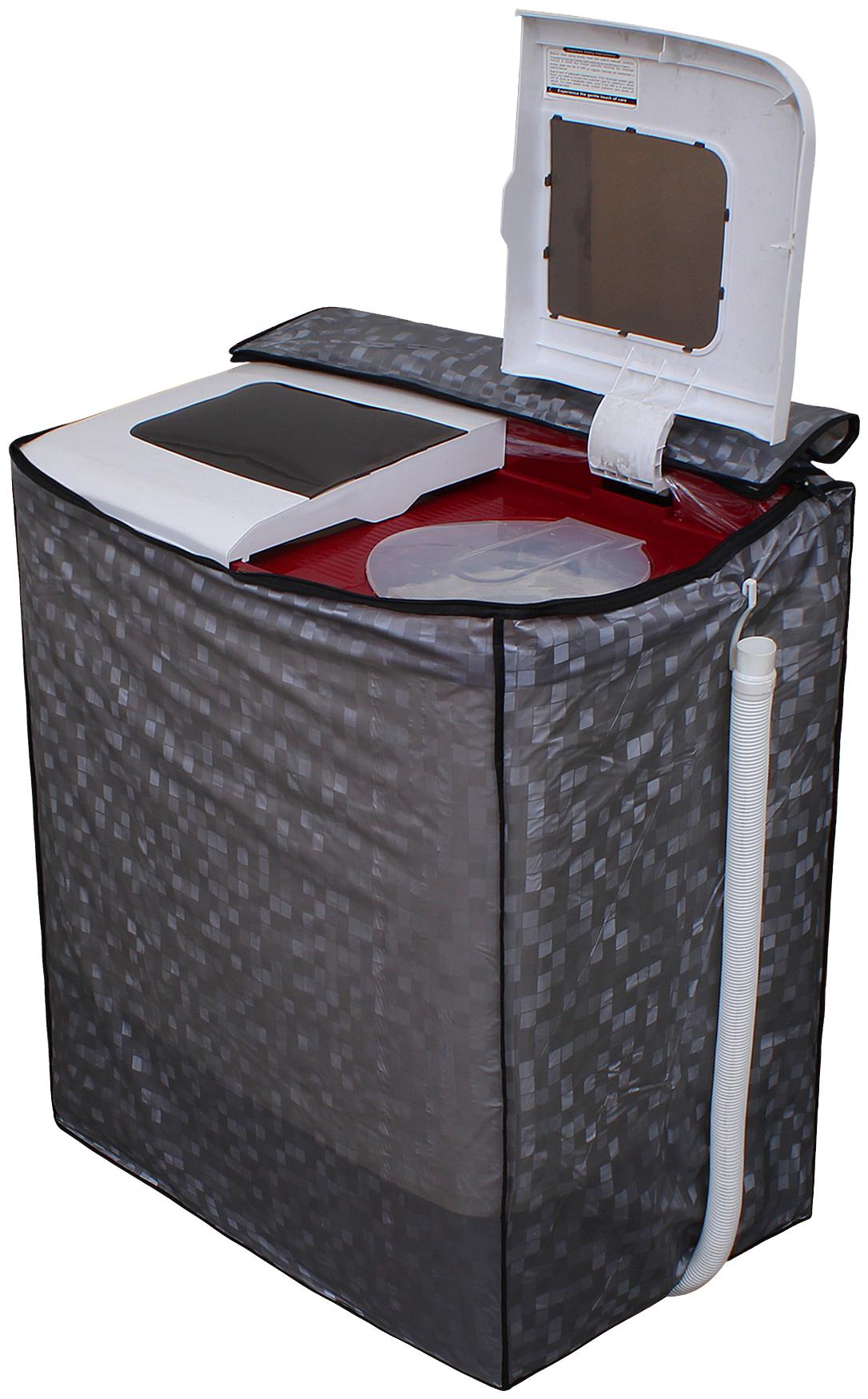

Glassiano Washing Machine Cover for LG P9037R3SM Semi Automatic Top Load 8 kg Washing Machine