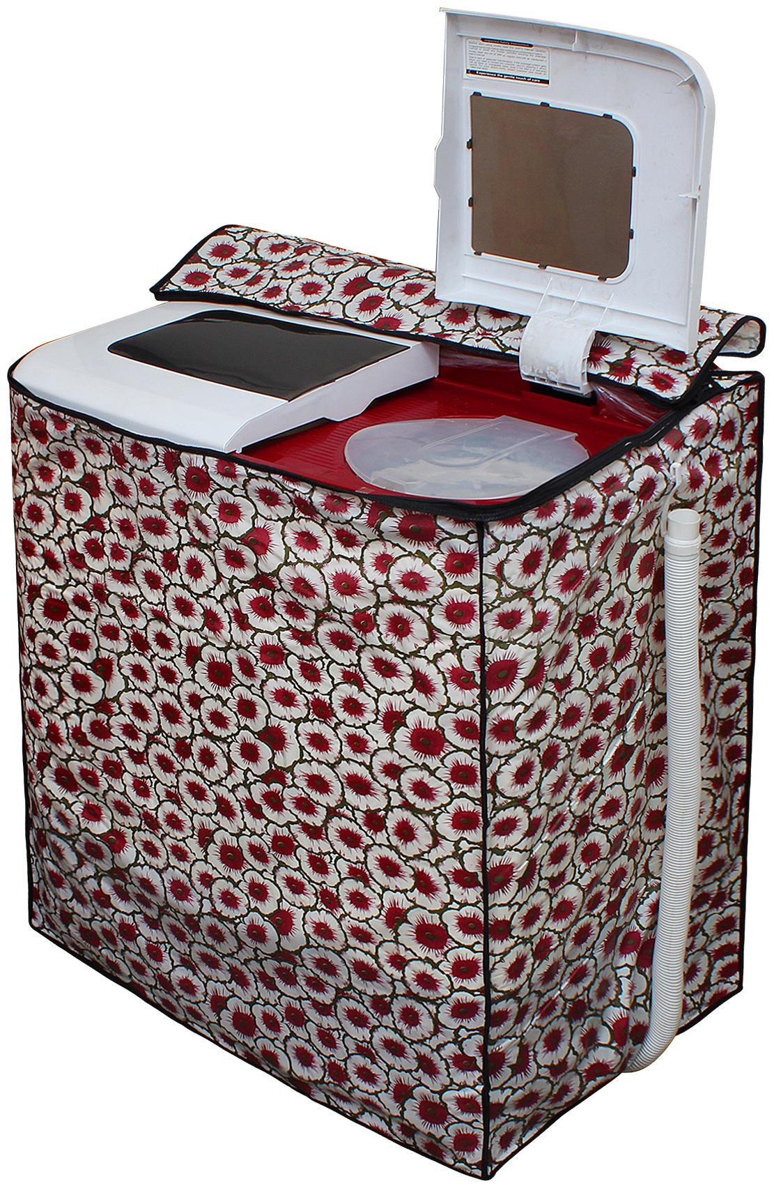

Glassiano Washing Machine Cover for Godrej WS Edge 680 CT Semi Automatic Top Load 6 8 Kg Washing Machine DA03