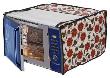 

Glassiano White Floral Printed Microwave Oven Cover for IFB 30 Litre Convection Microwave Oven 30SC4 Metallic Silver