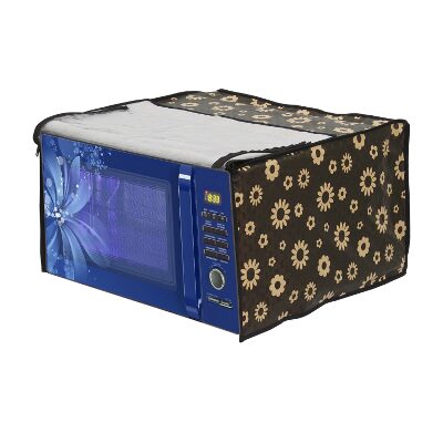 

Glassiano Yellow Floral Printed Microwave Oven Cover for Bajaj MTBX 2016 20 Litre Grill Microwave Oven Black