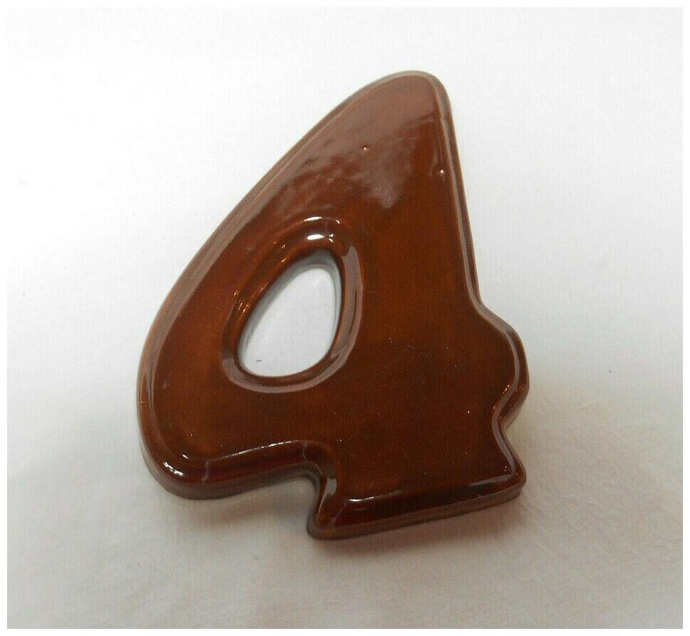 

Glazed Ceramic Art Craft House Numbers 4 Tall Number 4 U Choose