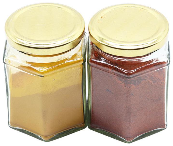 

Glazzure Strong Durable 200 ml Hexagon Glass Jar Containers for Honey Dry Fruits Grains Pickles Jams Set of 2 pcs