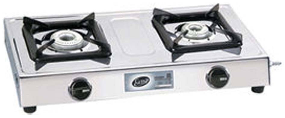 

Glen 2 Burner Regular Silver Gas Stove
