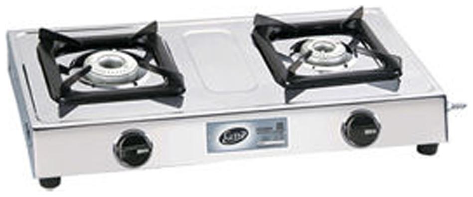 

Glen 2 Burner Regular Silver Gas Stove