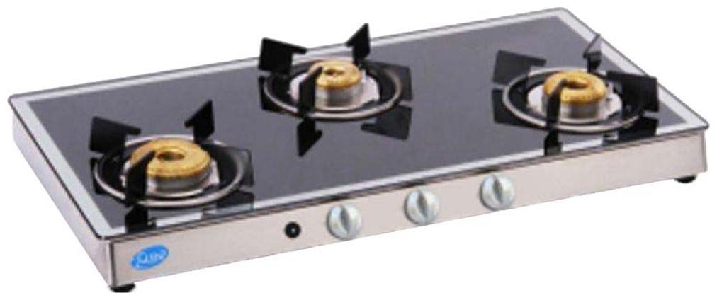 

Glen 3 Burner Automatic Regular Black Gas Stove