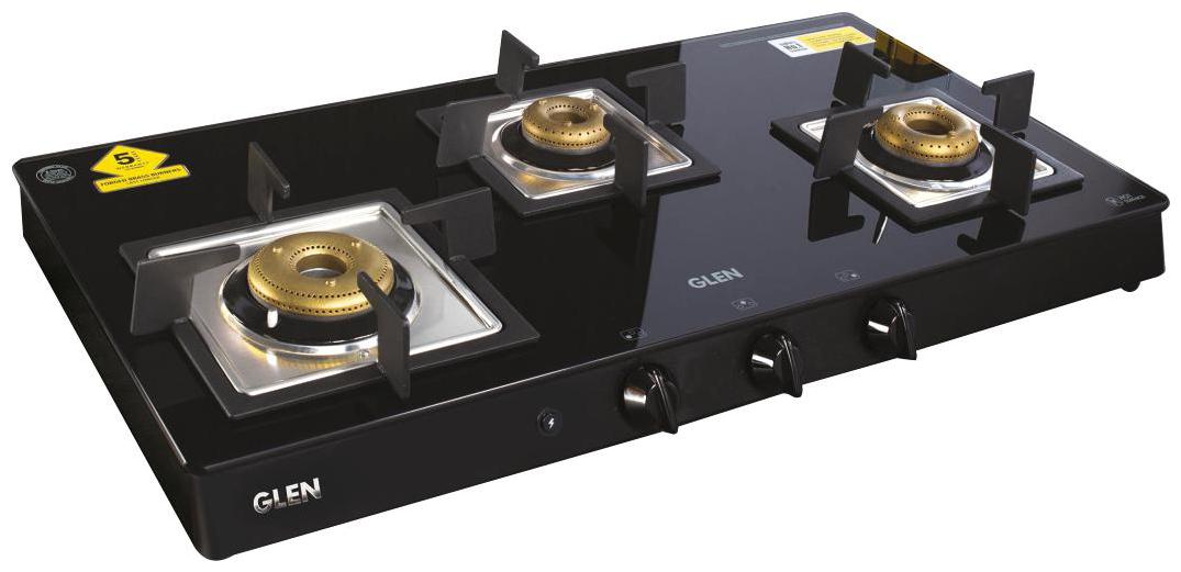 

Glen 3 Burner Automatic Regular Black Gas Stove