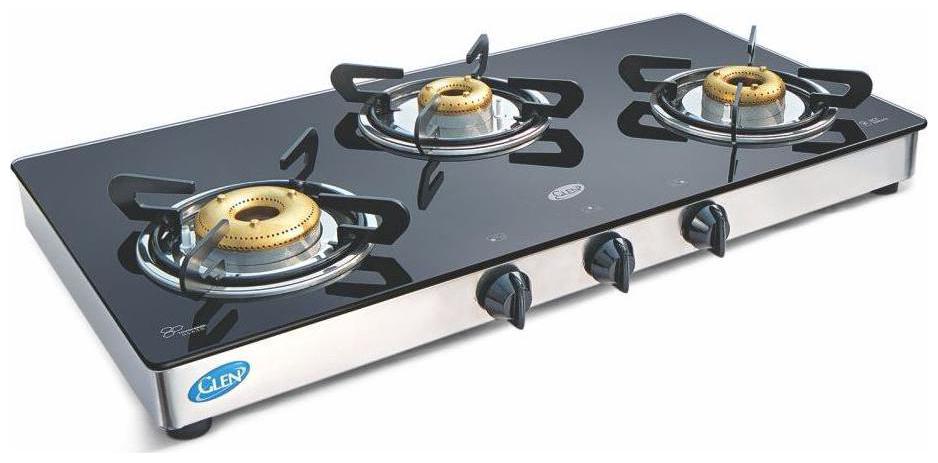 

Glen 3 Burner Regular Black Gas Stove