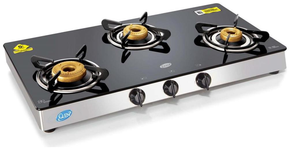

Glen 3 Burner Regular Black Gas Stove