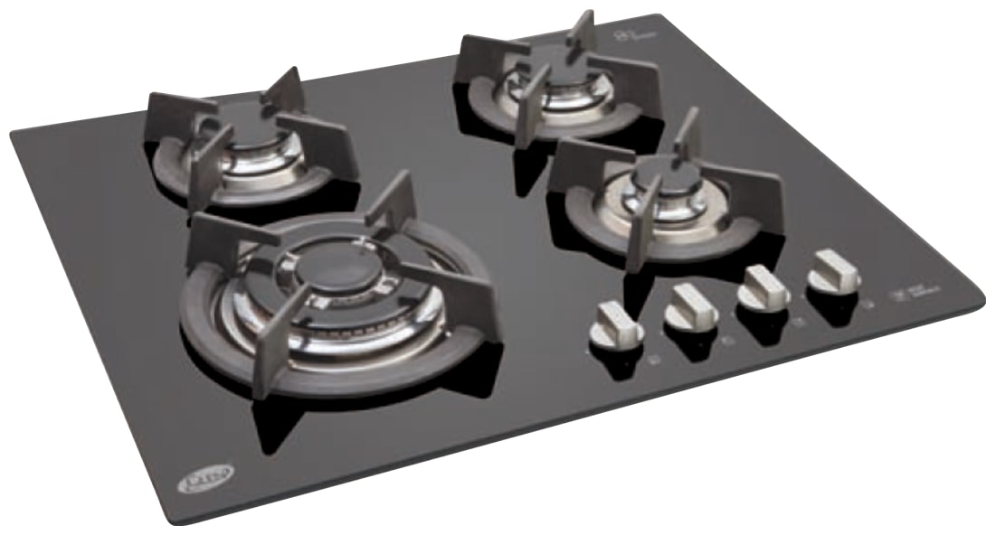 

Glen 4 Burner Automatic Hobs Black Gas Stove