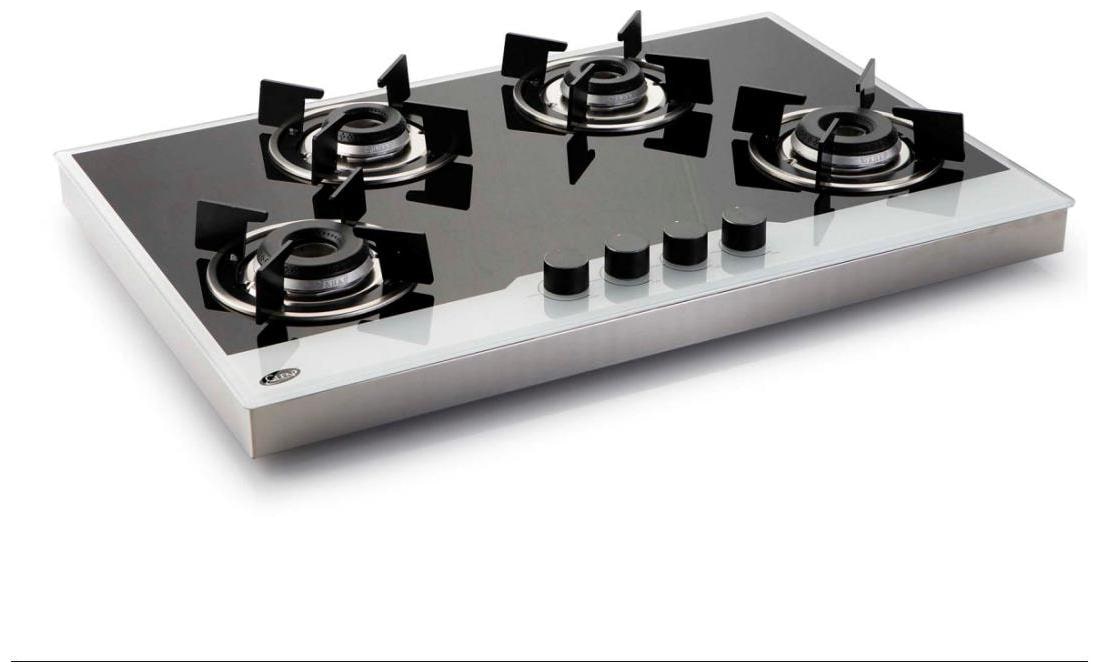 

Glen 4 Burner Automatic Hobs Assorted Gas Stove