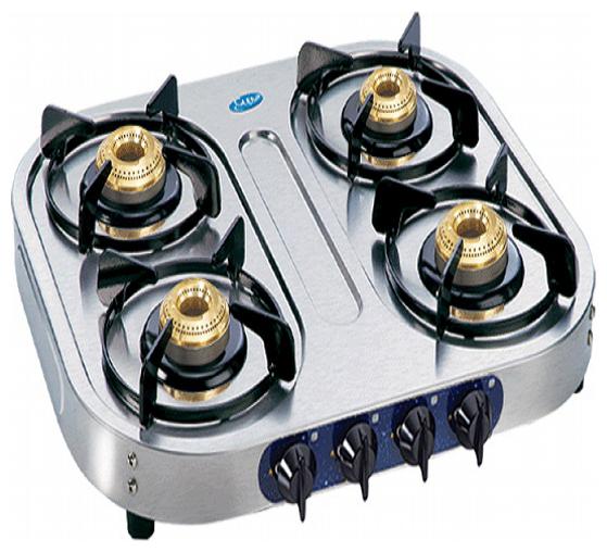 

Glen 4 Burner Regular Silver Gas Stove